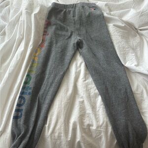 Kids Aviator Nation sweat pants -Heather Gray